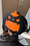 Halloween Pumpkin PU Crossbody Bag
