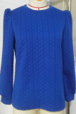 Plain Texture Puff Sweatshirt