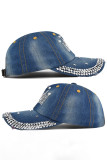 Rhinestone Crown Denim Baseball Cap