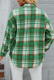 Green Plaid Button SHirt