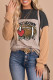 Black TOUCHDOWN SEASON Colorblock Corded Blouse