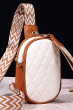 Quilted PU Embroidery Strap Sling Bag MOQ 3pcs