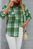Green Plaid Button SHirt