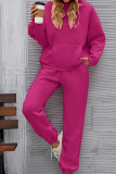 Kangaroo Pocket Hooded Sweatshirt and Jogger Pants Set