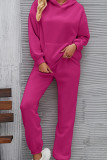 Kangaroo Pocket Hooded Sweatshirt and Jogger Pants Set
