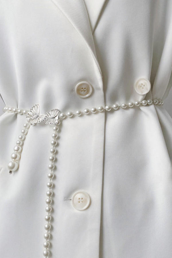 White Pearl Waist Chain MOQ 3pcs