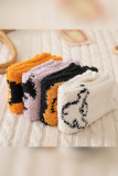 Hallowe Pumpkin Bat Fleece Socks