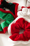 Christmas Contrast Color Velvet Head Rope MOQ 5pcs