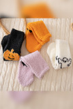 Hallowe Pumpkin Bat Fleece Socks