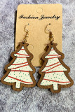 Plaid Christmas Tree Earrings MOQ 5pcs