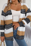 Stripe Open Knit Cardigan