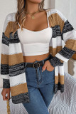 Stripe Open Knit Cardigan