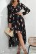 Black Split Feather Maxi Dress