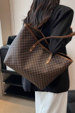 Zipper Closure Monogram PU Tote Bag MOQ 3pcs