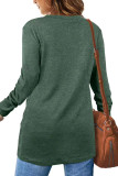 Green Twist Knot Long Sleeves Top