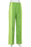 High Waist Slim Fit Corduroy Pants