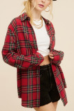 Boutique Clothing Wholesale Women Plaid Pockets Button Up Shirt