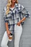 Turndown Collar Plaid SHort Jacket