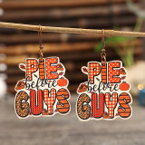 Pie Guys Wooden Earrings
