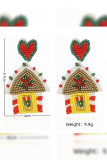 Christmas Pattern Beads Earrings MOQ 5pcs Boutique Wholesale