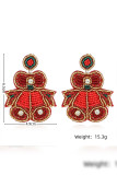 Christmas Pattern Beads Earrings MOQ 5pcs Boutique Wholesale