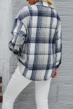 Turndown Collar Plaid SHort Jacket
