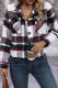 Stripe Plaid Pockets Short Jacket