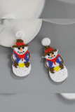 Christmas Pattern Beads Earrings MOQ 5pcs Boutique Wholesale