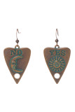 Heart Shape Moon and Sun Earrings