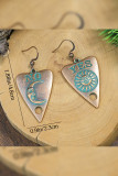 Heart Shape Moon and Sun Earrings