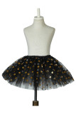 Polka Dot Mesh Glitter Girls Dancing Dress