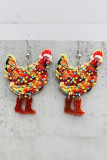 Christmas Cock Earrings MOQ 5pcs