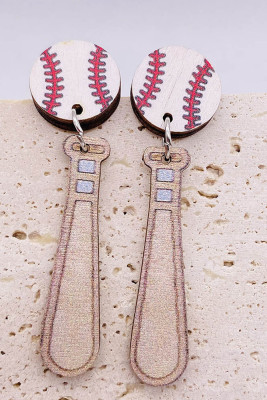 Game Day Wooden Earrings MOQ 5pcs