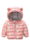 Cartoon Hooded Quilted Kids Coat