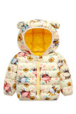 Cartoon Hooded Quilted Kids Coat
