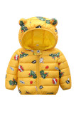 Cartoon Hooded Quilted Kids Coat