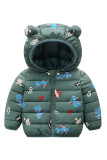 Cartoon Hooded Quilted Kids Coat