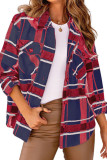 Plaid Pocket Button Up Shacket