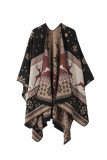 One Piece Christmas Pattern Cape Cardigan