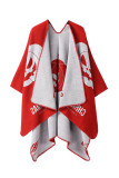 One Piece Christmas Pattern Cape Cardigan