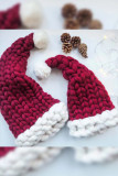 Cable Knitting Christmas Hat