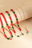 Christmas Pendant Chocker Necklace Set MOQ 5pcs