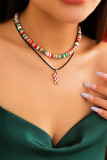 Christmas Pendant Chocker Necklace Set MOQ 5pcs