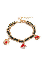 Christmas Gold Chain Bracelet