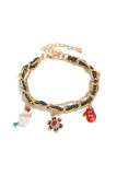 Christmas Gold Chain Bracelet