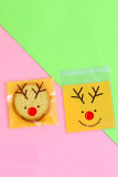 Christmas Pattern Clear Food Package Bag MOQ 5pcs