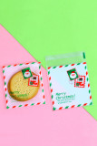 Christmas Pattern Clear Food Package Bag MOQ 5pcs