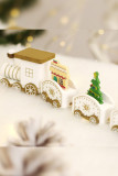 Wooded Christmas Pattern Train Toy MOQ 3pcs