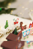Wooded Christmas Pattern Train Toy MOQ 3pcs