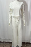 Ribbed Knitting 2PCS Pant Set